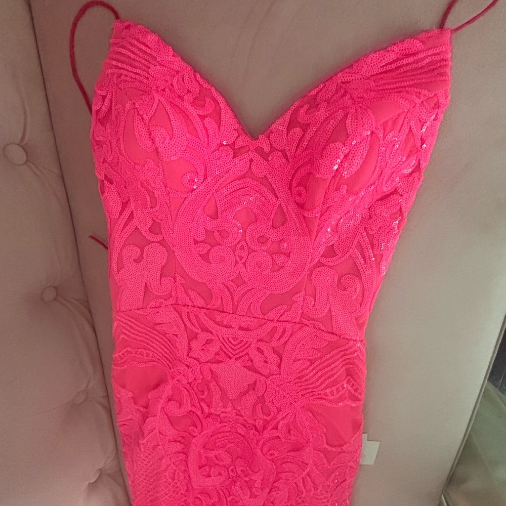 Pink formal dress prom dress hoco dress